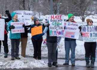 Protest near Vermont ski resort during JD Vance vacation protest-near-vermont-ski-resort-during-jd-vance-vacation