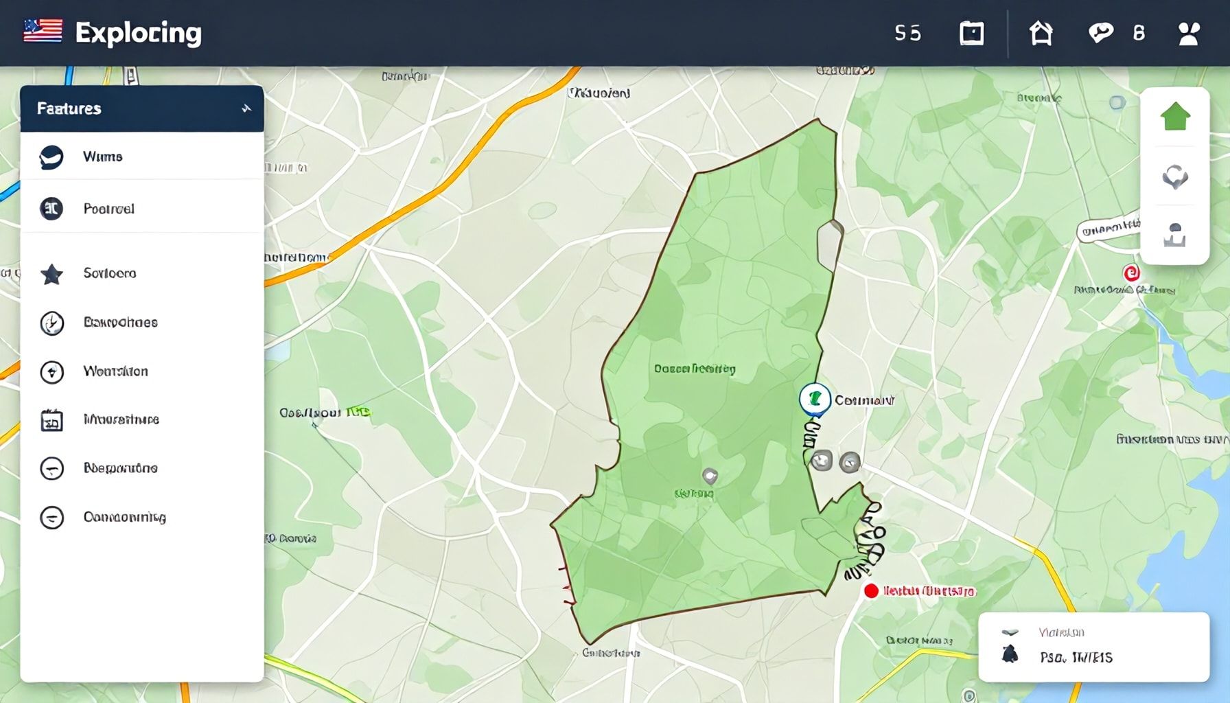 Exploring the Map's Interactive Features