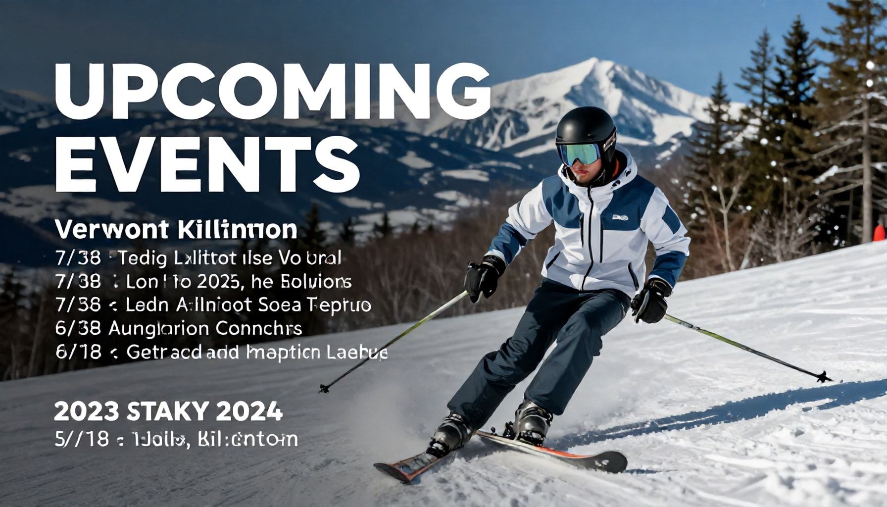 Upcoming events for the 2023-2024 season