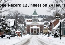 Burlington, Vermont Sees Record 12 Inches of Snow in 24 Hours