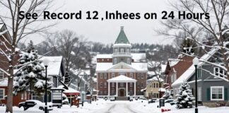 Burlington, Vermont Sees Record 12 Inches of Snow in 24 Hours