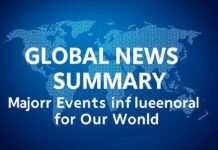 Global News Roundup: Key Events Shaping Our World Global News Summary: Major Events Influencing Our World