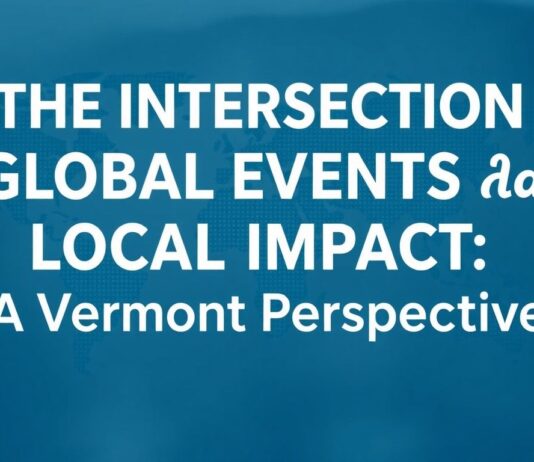 The Intersection of Global Events and Local Impact: A Vermont Perspective The Intersection of Global Events and Local Impact: A Vermont Perspective