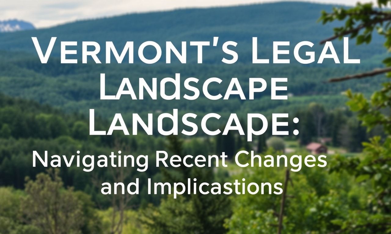 featured-vermont-s-legal-landscape-navigating-recent-change-1 Vermont's Legal Landscape: Navigating Recent Changes and Implications