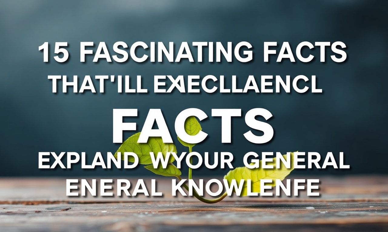 15 Fascinating Facts That'll Expand Your General Knowledge
