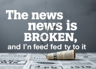 The News Is Broken, And I’m Over It The news is broken, and I'm fed up with it.